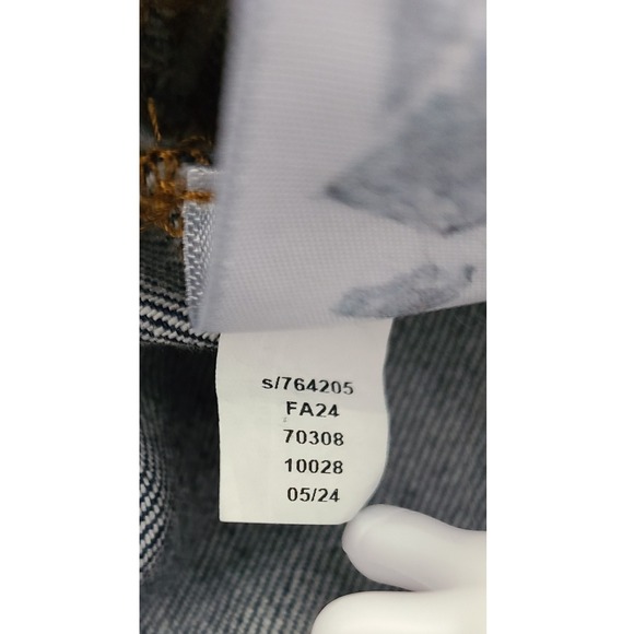 Retro LOFT Womens Wide Leg Denim Jeans Size 12 Blue High Rise Blue 34 in x 27.5 - Picture 10 of 11